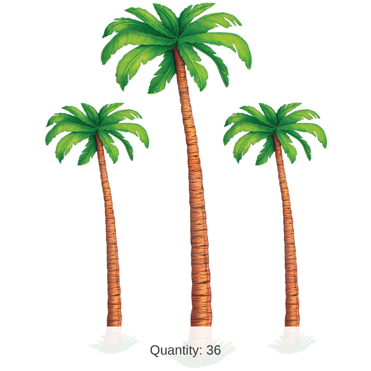 36 Pack Bulk Luau Party Jointed Palm Trees