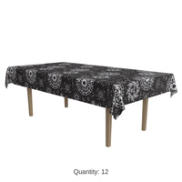 12 Pack Bulk Metallic Celestial Party Tablecover