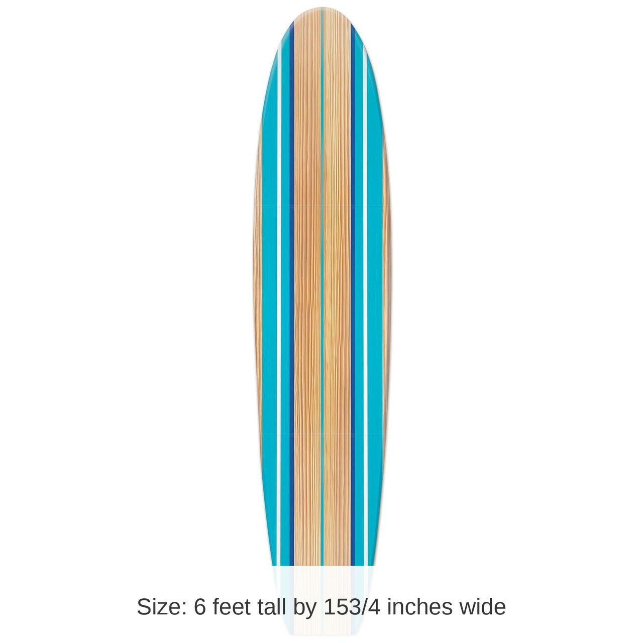 4 Pack Bulk Luau Party Surf Board Stand-Up Decoration