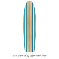 4 Pack Bulk Luau Party Surf Board Stand-Up Decoration