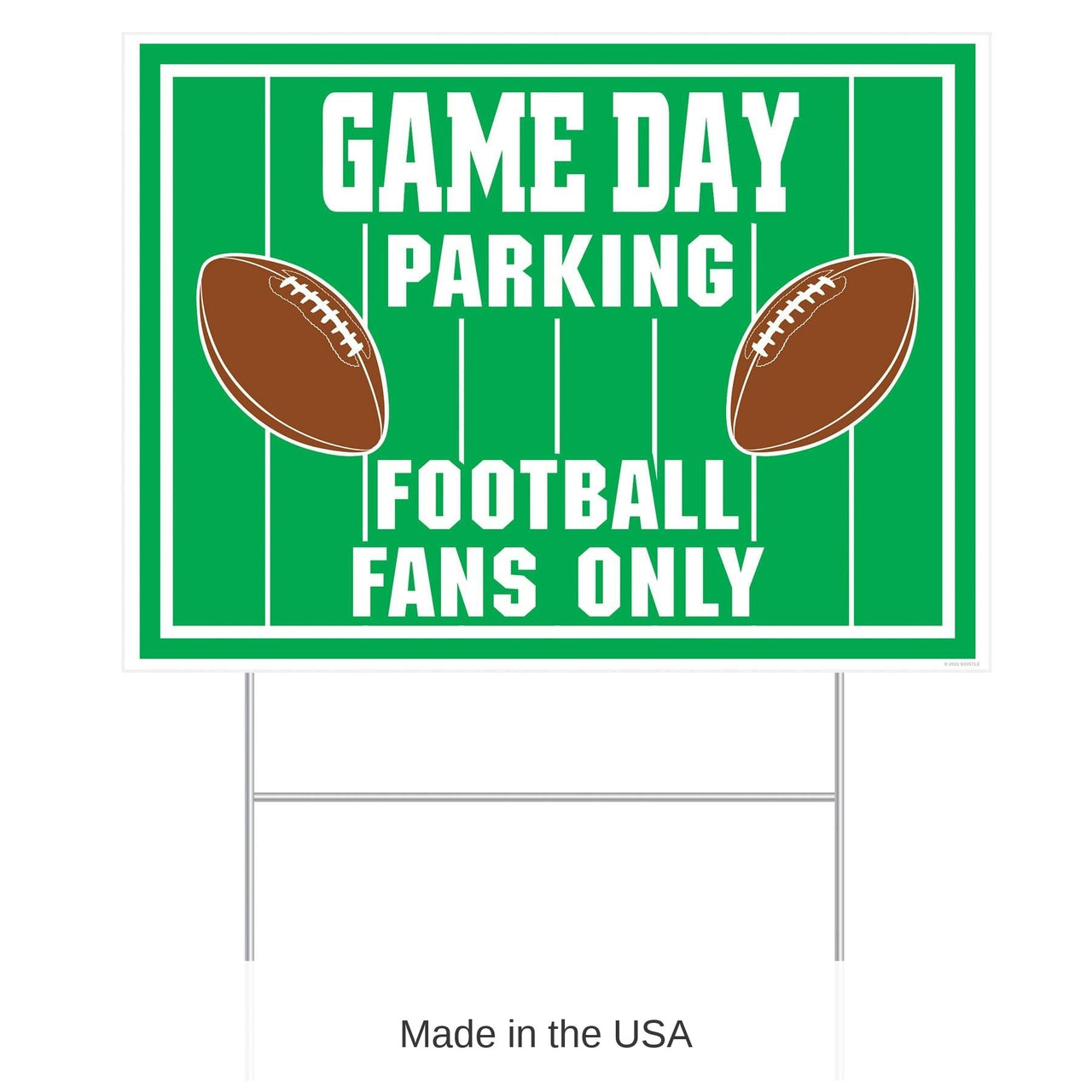 6 Pack Bulk Plastic Game Day Parking Party Yard Sign