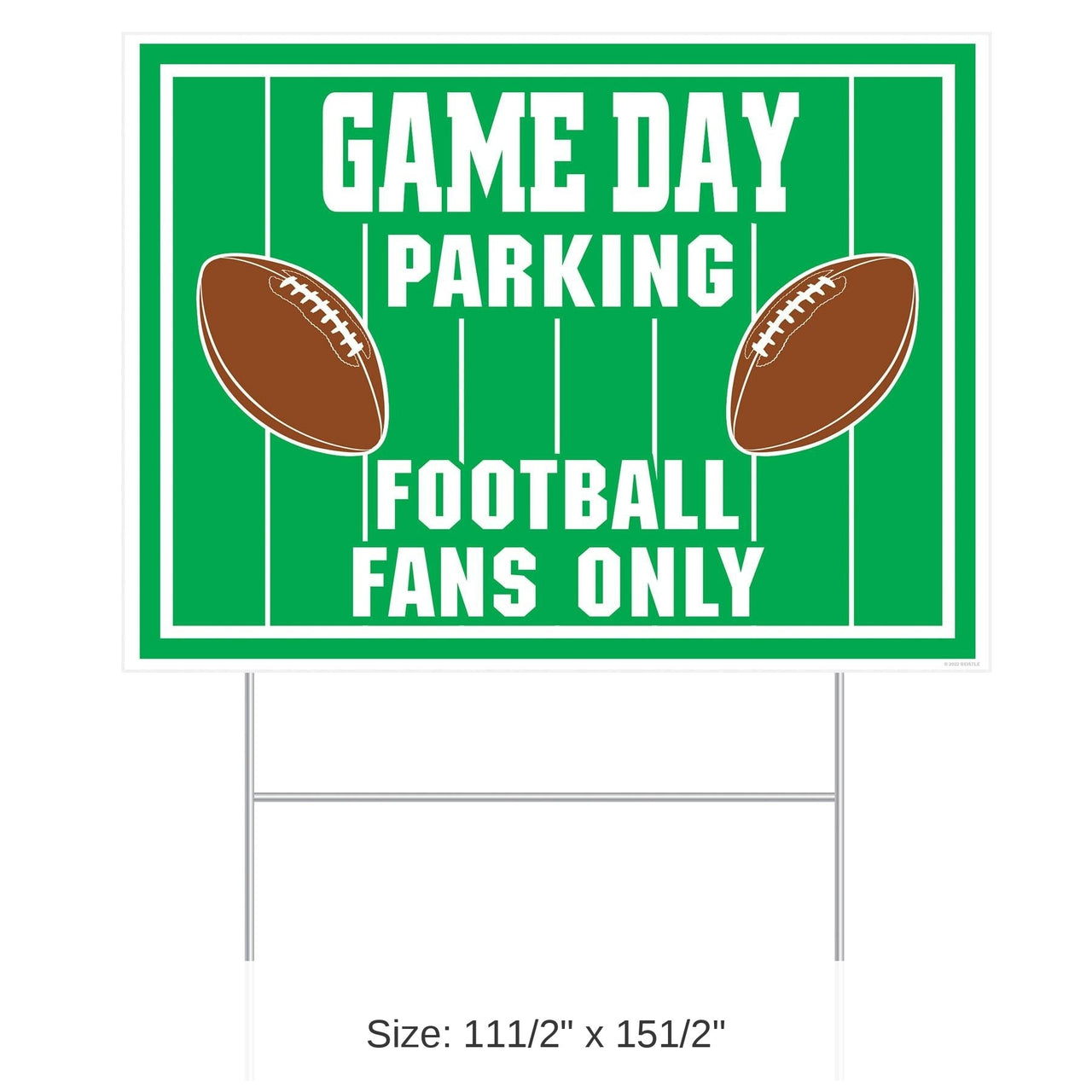 6 Pack Bulk Plastic Game Day Parking Party Yard Sign