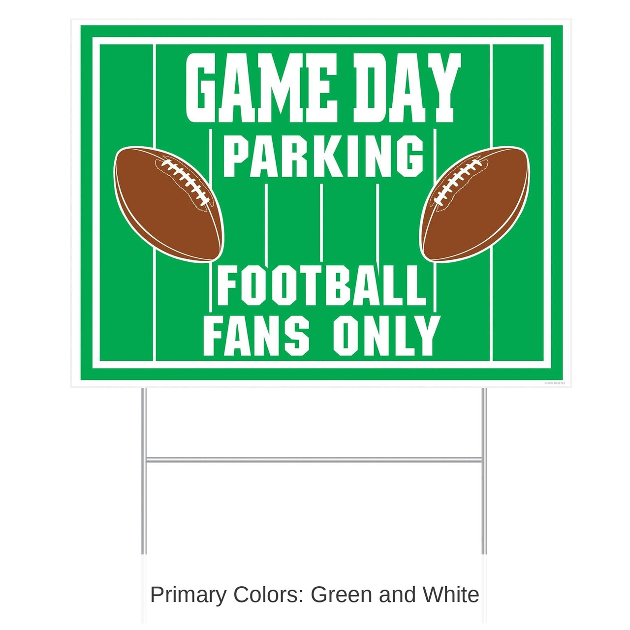 6 Pack Bulk Plastic Game Day Parking Party Yard Sign