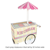 3 Pack Bulk 3-D Ice Cream Cart Party Prop