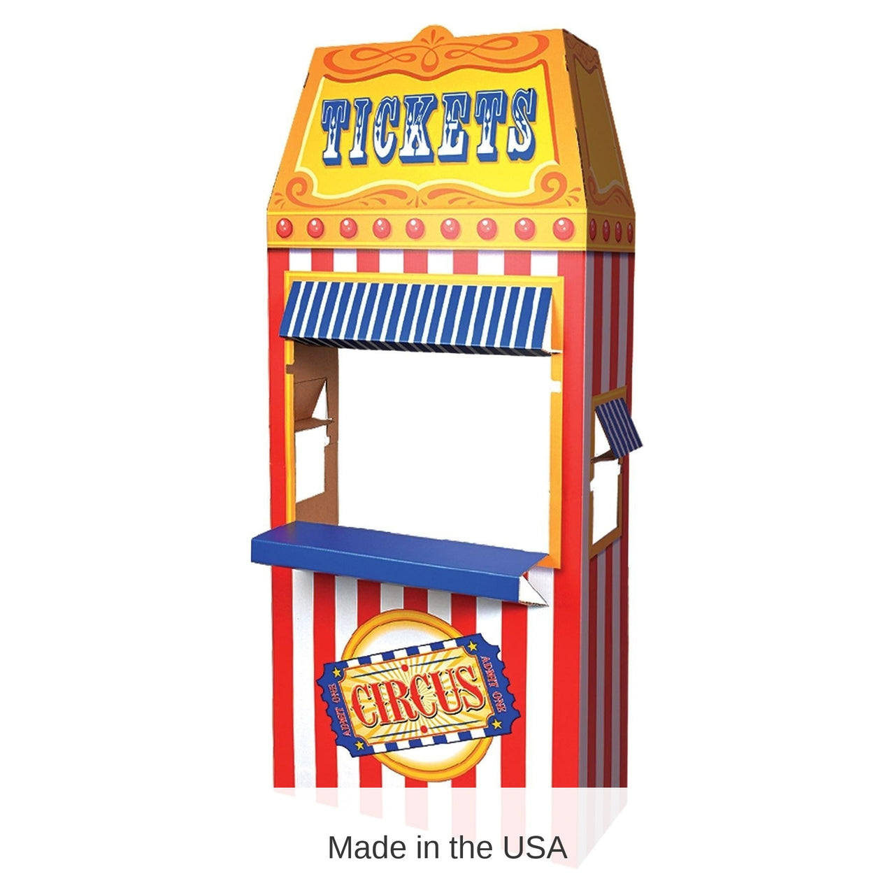 4 Pack Bulk 3-D Circus Ticket Booth Party Prop