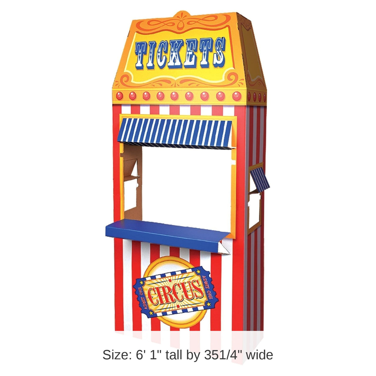4 Pack Bulk 3-D Circus Ticket Booth Party Prop