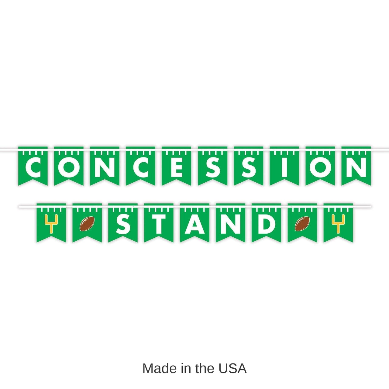 12 Pack Bulk Football Party Concession Stand Streamer