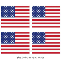 48 Pack Bulk Plastic American Flag Party Placemats