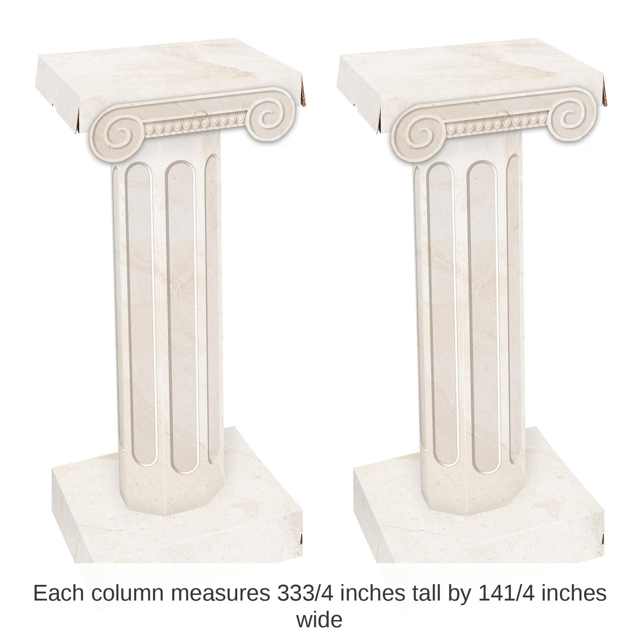 8 Piece Bulk 3-D Party Column Props