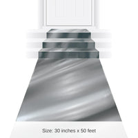 Metallic 50 ft Aisle Runner silver