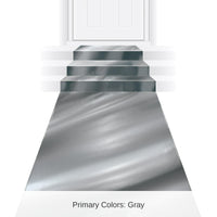 Metallic 50 ft Aisle Runner silver