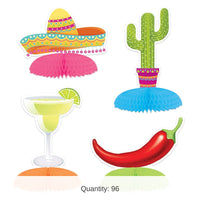 96 Pack Bulk Fiesta Mini Centerpieces