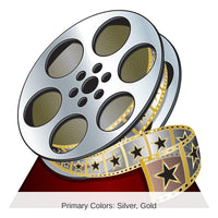Red Carpet Movie Reel Party Stand-Up Decoration
