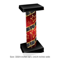 2 Pack Bulk Red Carpet 3-D Short Party Column Prop