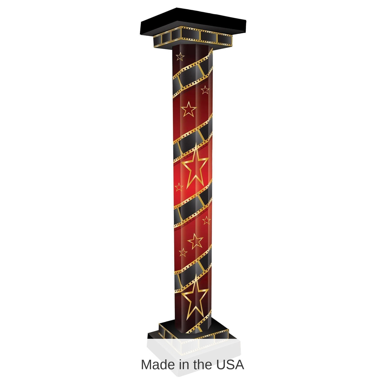 2 Pack Bulk Red Carpet 3-D Tall Party Column Prop