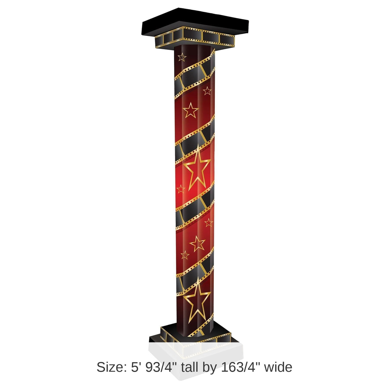 2 Pack Bulk Red Carpet 3-D Tall Party Column Prop