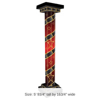 2 Pack Bulk Red Carpet 3-D Tall Party Column Prop