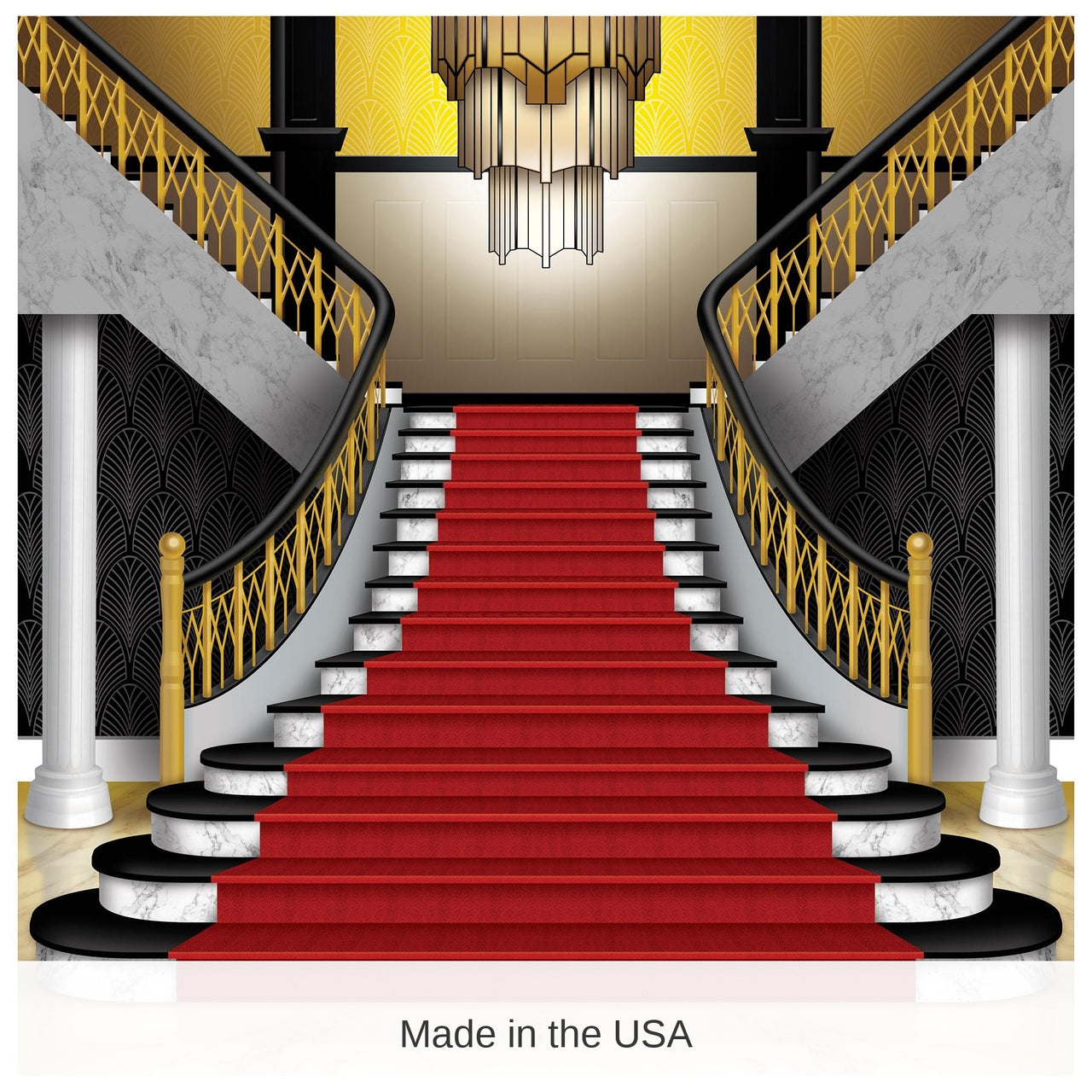 Red Carpet Grand Staircase Party Photo Prop