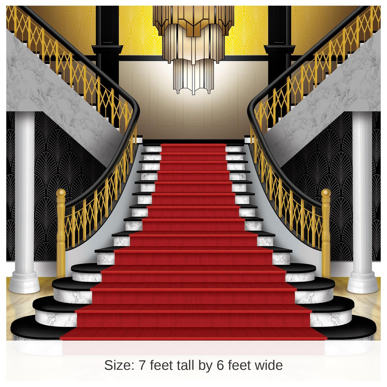 Red Carpet Grand Staircase Party Photo Prop