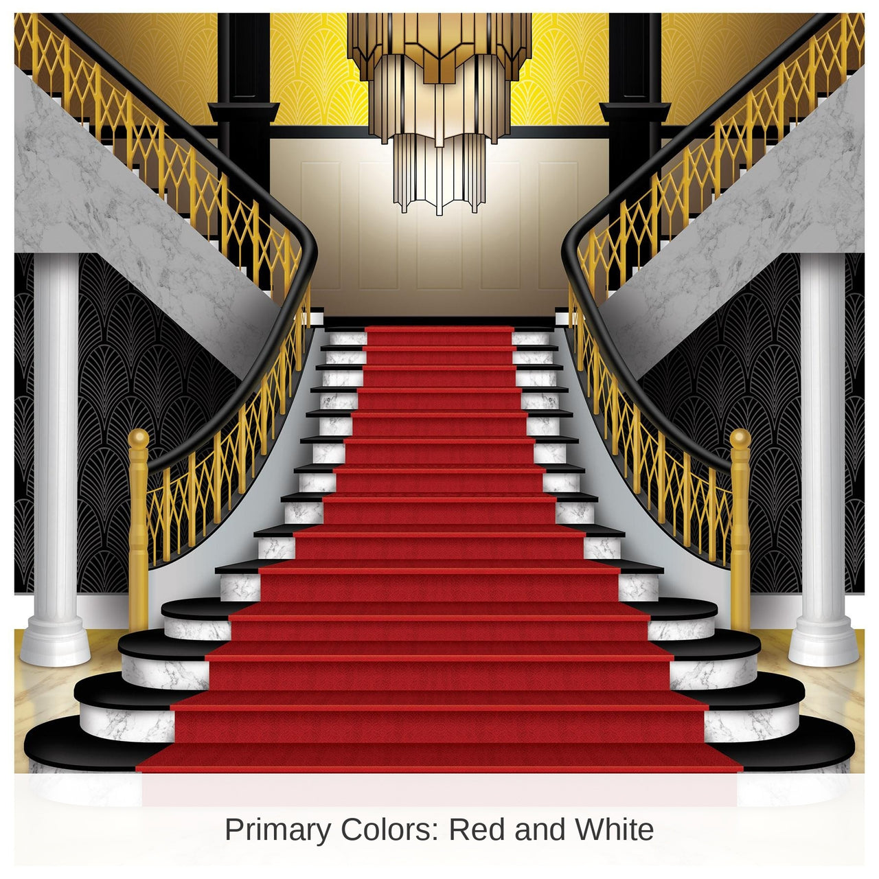 Red Carpet Grand Staircase Party Photo Prop