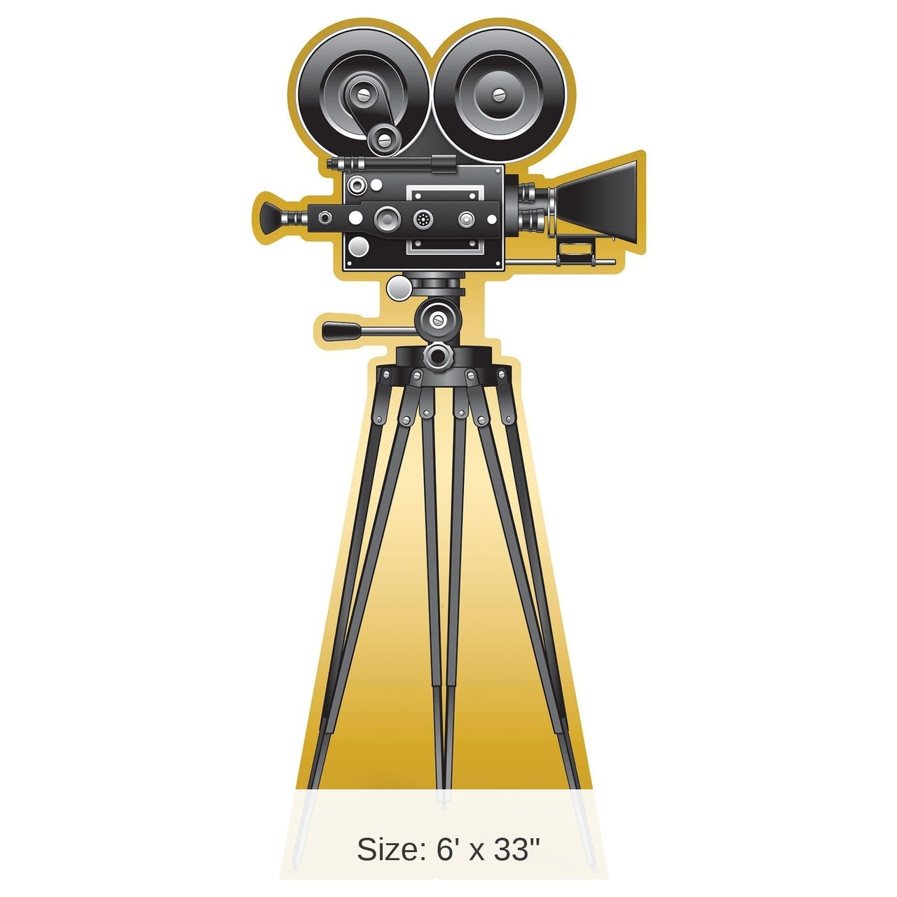 Red Carpet Movie Camera Party Stand-Up Decoration
