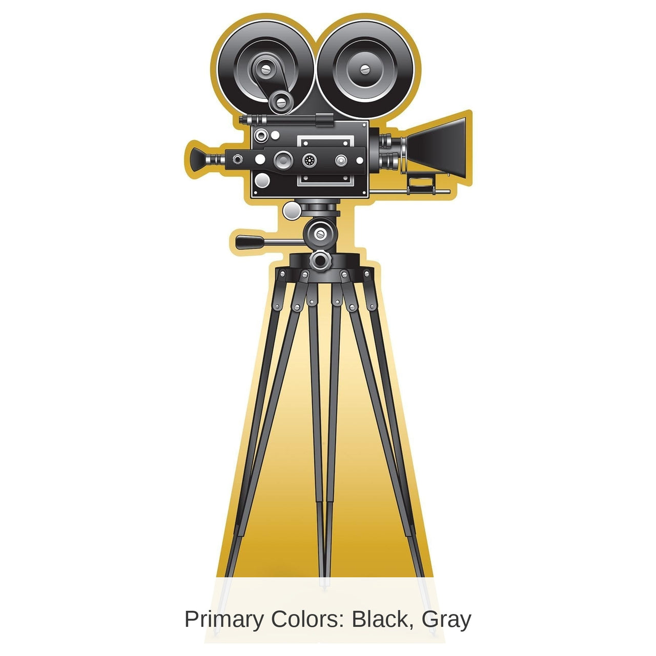 Red Carpet Movie Camera Party Stand-Up Decoration