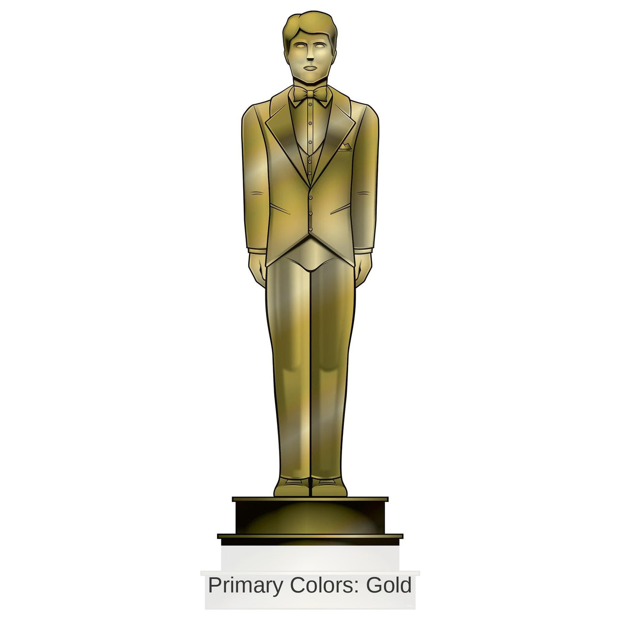 Red Carpet Male Statuette Party Stand-Up Decoration
