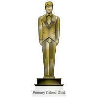 Red Carpet Male Statuette Party Stand-Up Decoration