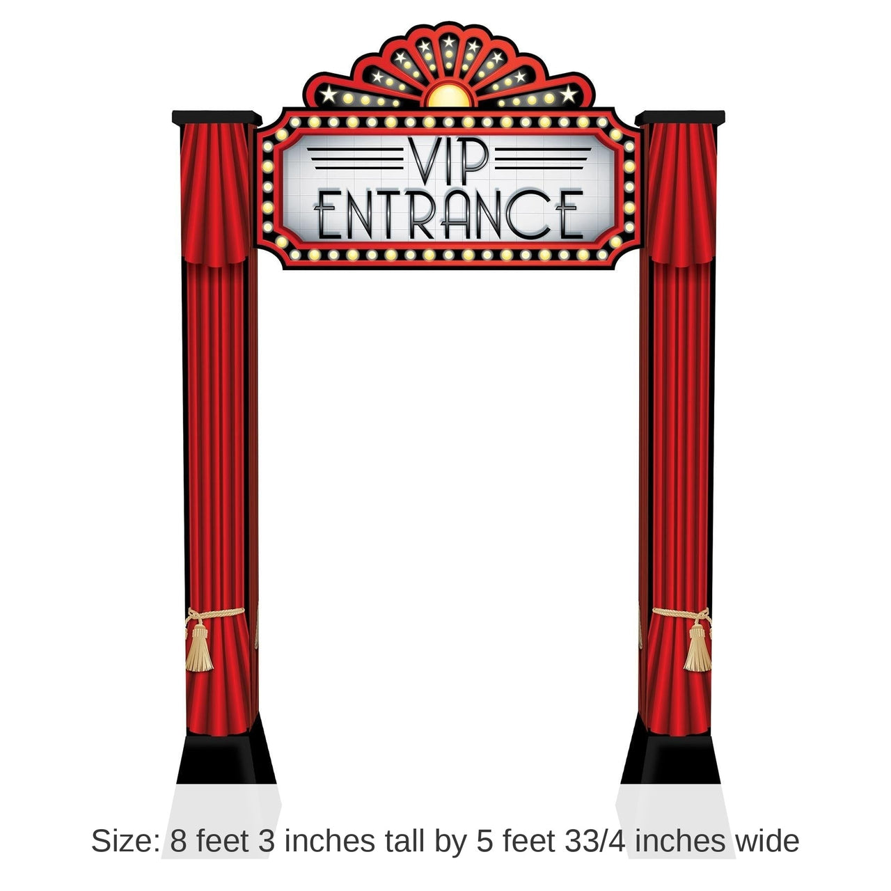 Red Carpet 3-D Party Archway Prop
