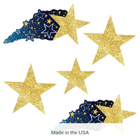 5 Pack Bulk Starry Night Hanging Shooting Party Stars