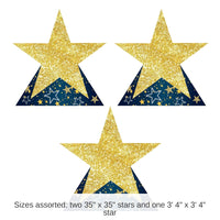Starry Night Party 3-Piece Stand-Up Decoration