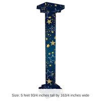 2 Pack Bulk Starry Night 3-D Tall Party Column Prop