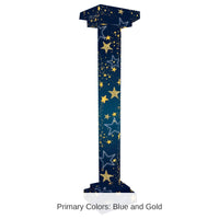 2 Pack Bulk Starry Night 3-D Tall Party Column Prop