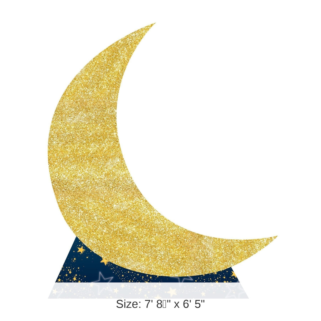 Starry Night Crescent Moon Party Stand-Up Decoration