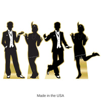 Roaring 20's Dancer Silhouette Party Stand-Up Decoration
