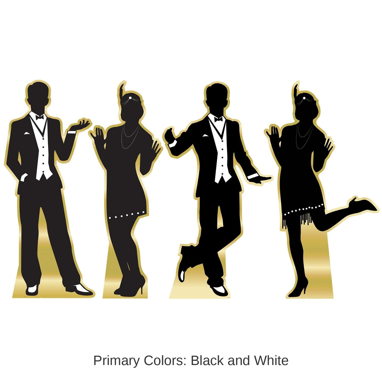 Roaring 20's Dancer Silhouette Party Stand-Up Decoration