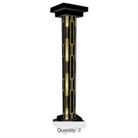 2 Pack Bulk Roaring 20's 3-D Tall Party Column Prop