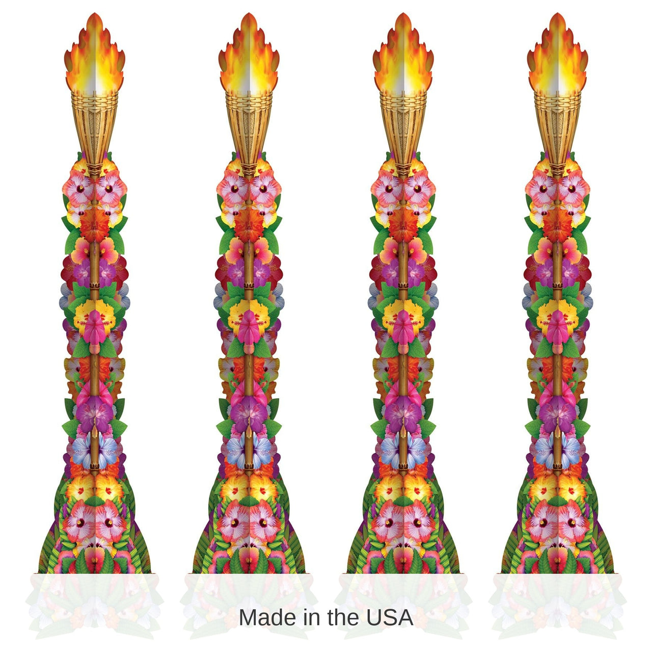 Luau 3-D Tiki Torch Props