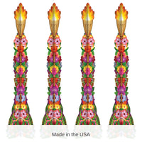 Luau 3-D Tiki Torch Props