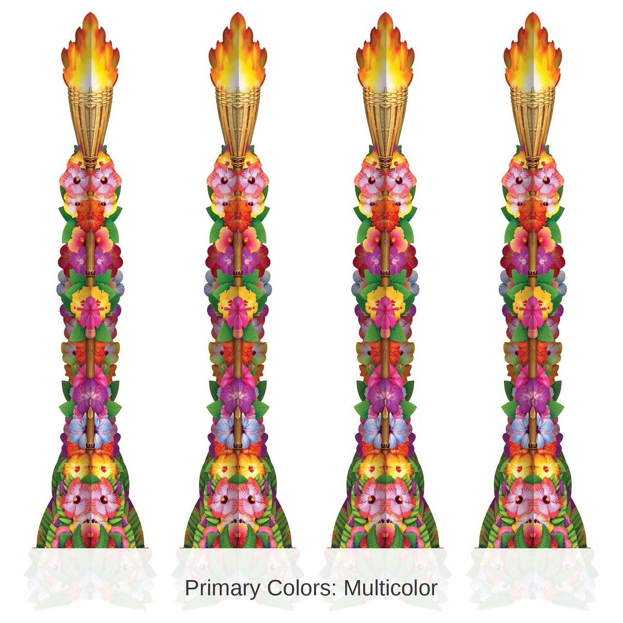 Luau 3-D Tiki Torch Props