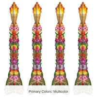 Luau 3-D Tiki Torch Props