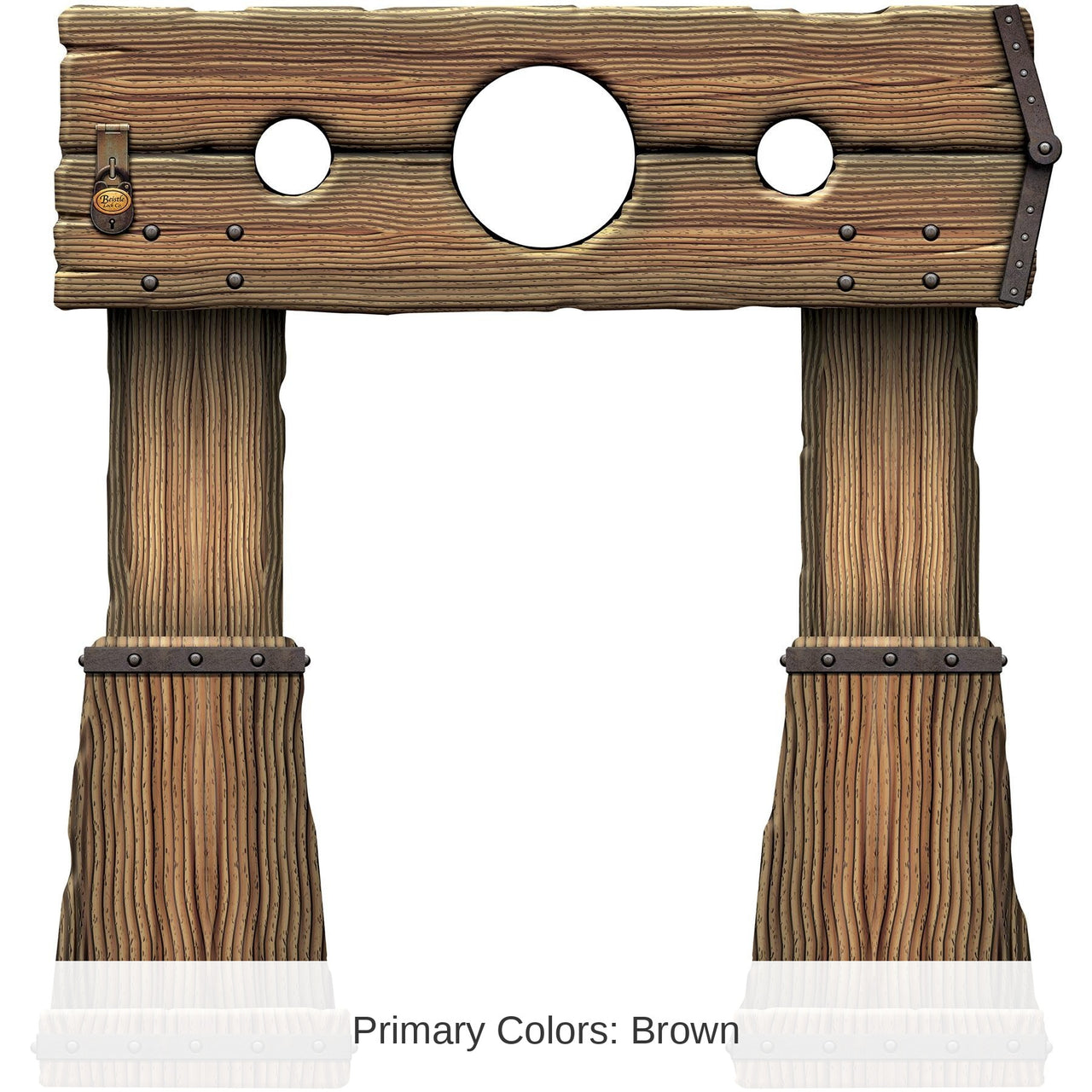 4 Pack Bulk Stockade Photo Prop Stand-Up Decoration