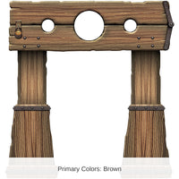 4 Pack Bulk Stockade Photo Prop Stand-Up Decoration