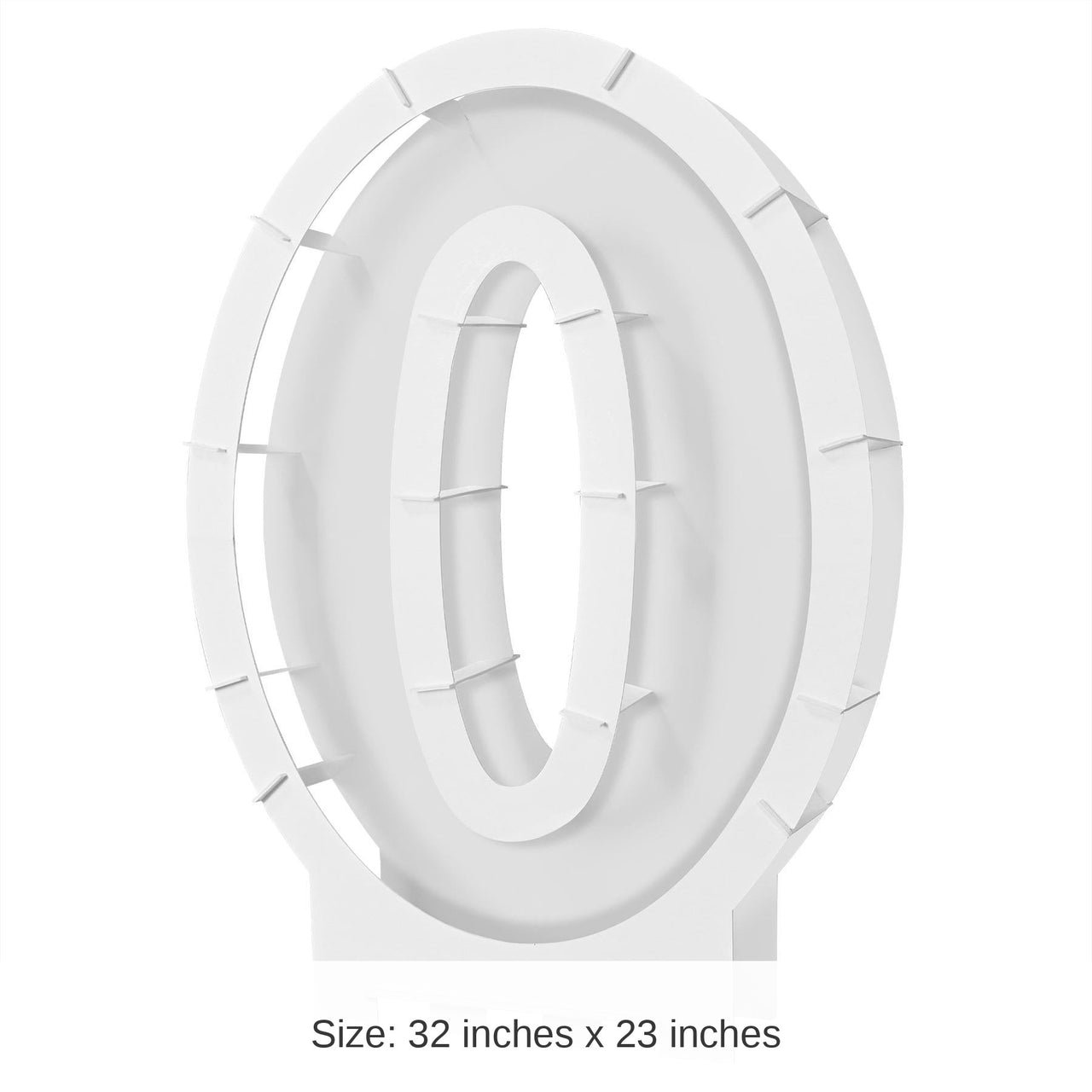 4 Pack Bulk Balloon Mosaic Number 0 Frame