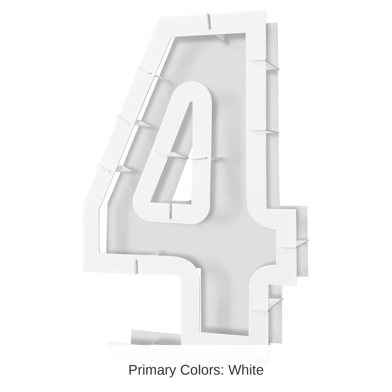 4 Pack Bulk Balloon Mosaic Number 4 Frame