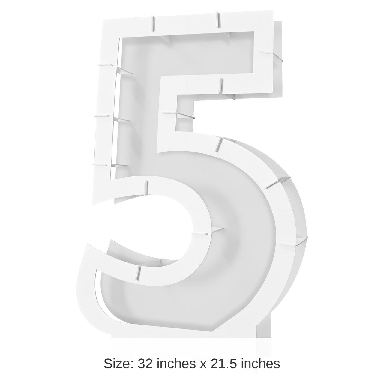 4 Pack Bulk Balloon Mosaic Number 5 Frame