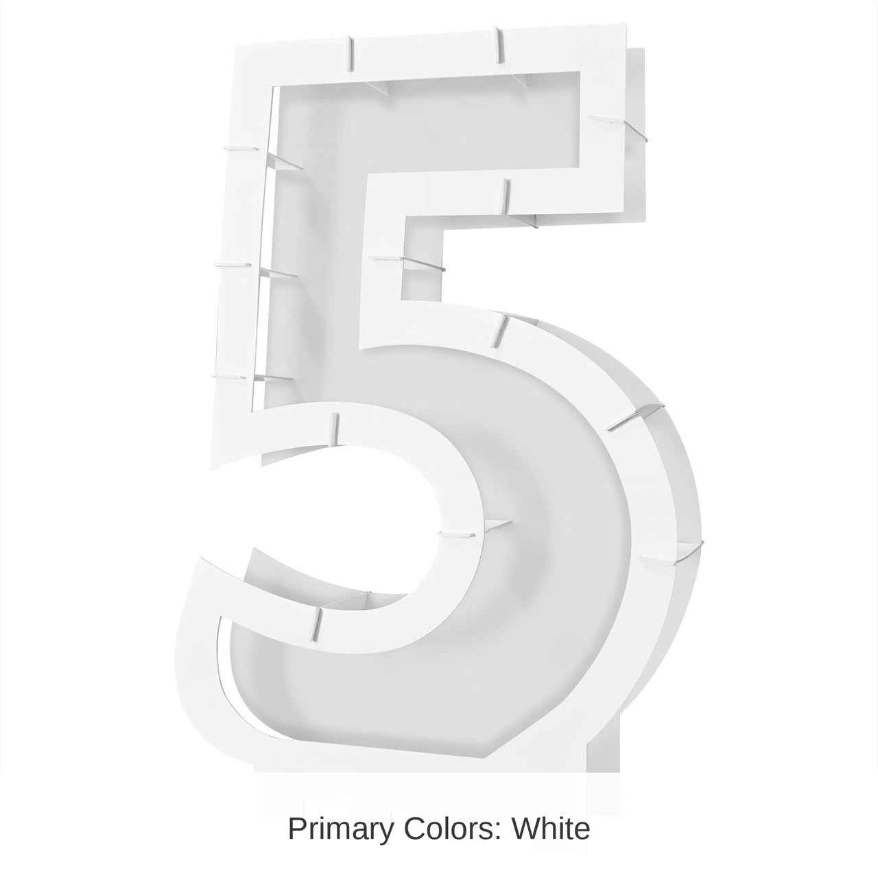 4 Pack Bulk Balloon Mosaic Number 5 Frame