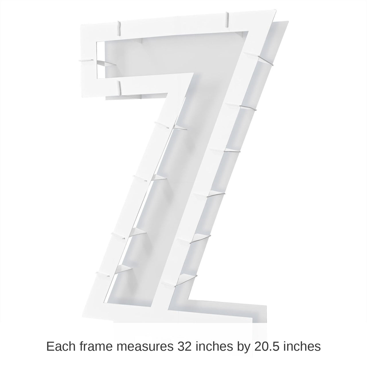 4 Pack Bulk Balloon Mosaic Number 7 Frame