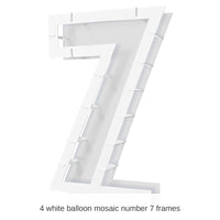 4 Pack Bulk Balloon Mosaic Number 7 Frame