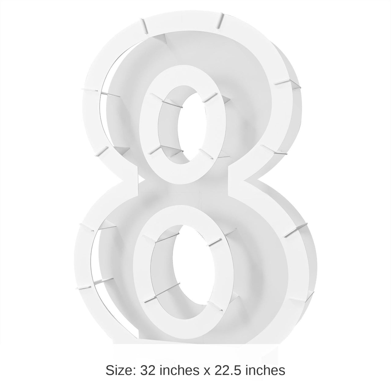 4 Pack Bulk Balloon Mosaic Number 8 Frame